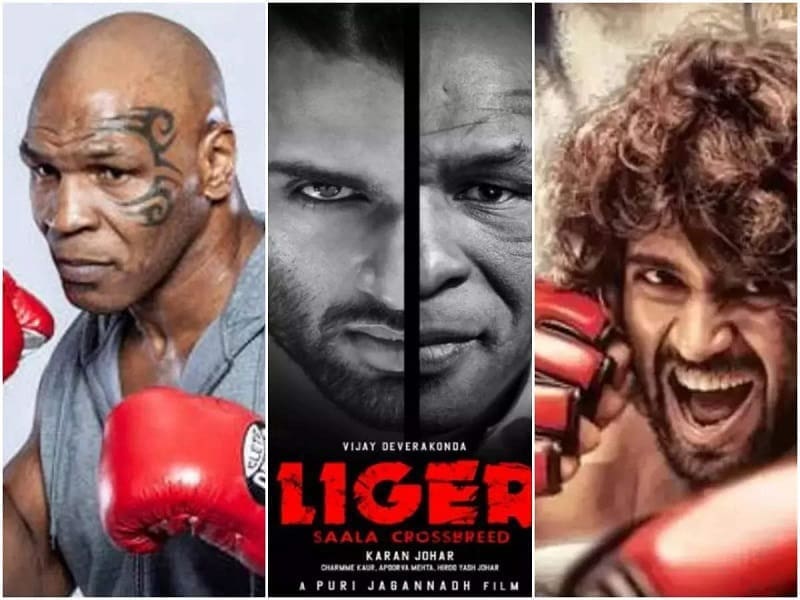 Vijay Devarakonda getting ready to hit Mike Tyson