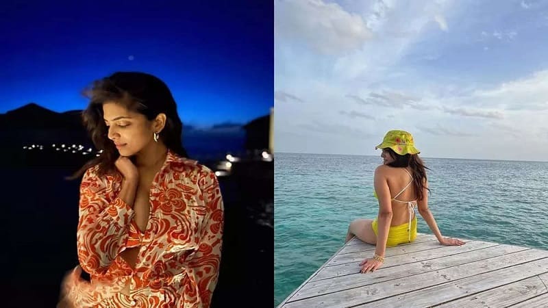 Malavika Mohanan Swimsuit In Maldives