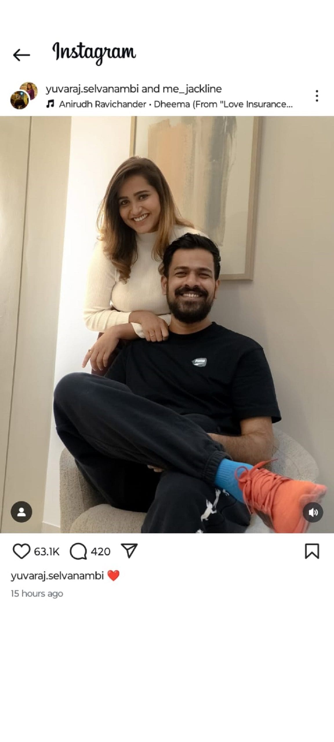 bigg boss jacqueline in boy friend photo