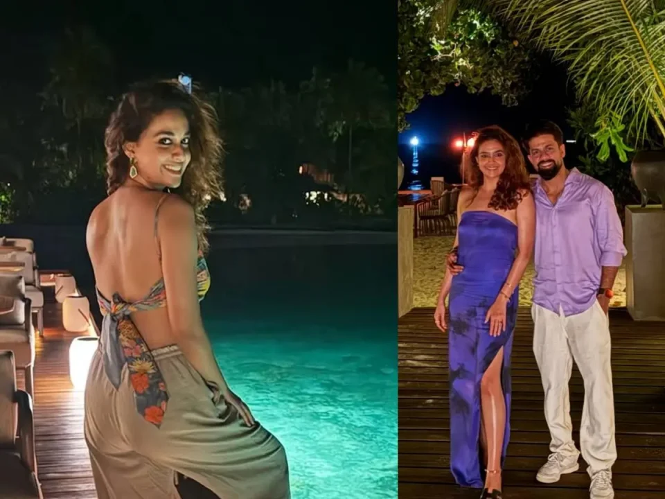 Keerthy Suresh enjoying in Maldives with her husband