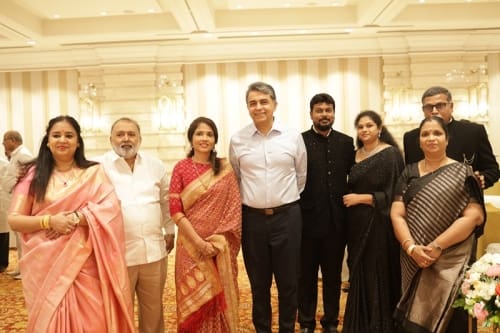 Producer-Ravi-Kottarakara-Daughter-Nimisha-Wedding-Reception-1