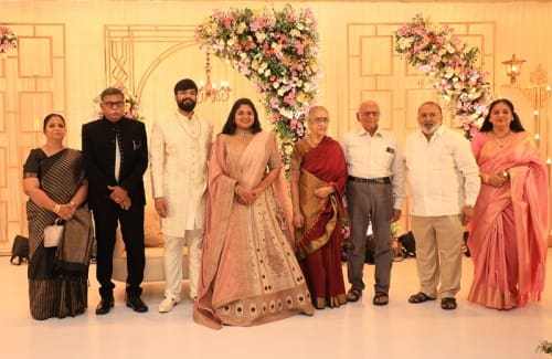 Producer-Ravi-Kottarakara-Daughter-Nimisha-Wedding-Reception-3